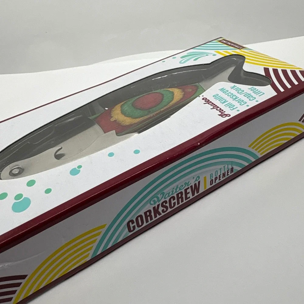 Streamline Waiter's Corkscrew Bottle Opener Fish Design‎ Foil Knife Cork Lifter